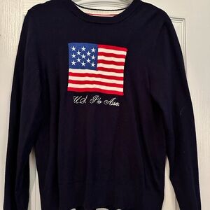U.S. Polo Assn. Dark Blue American Flag Sweater